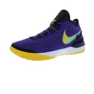 Nike LeBron Witness 7 VII Lakers‎ Purple Gold Basketball Shoes Men's